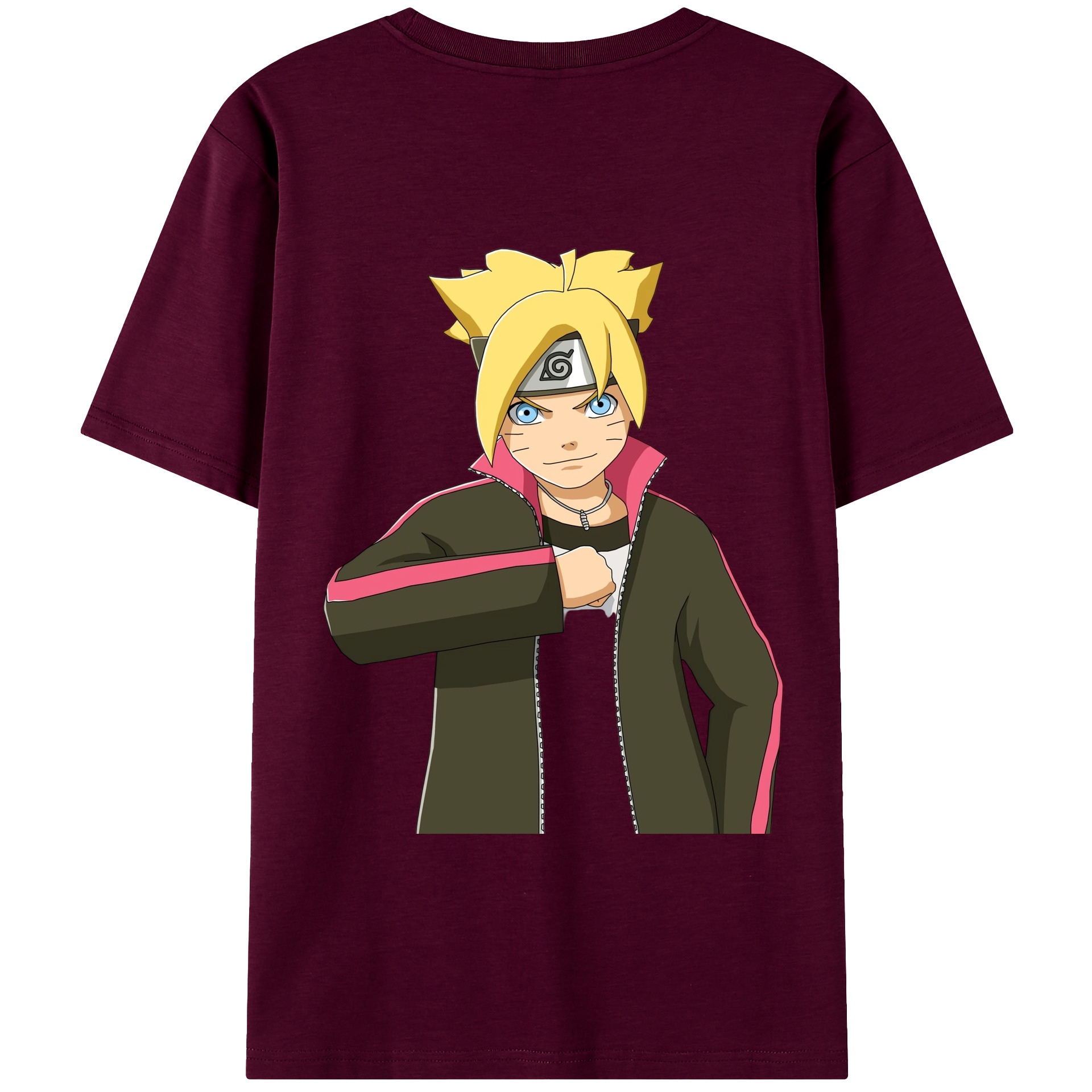 （画像用） NARUTO -ナルト- うずまき ボルト Uzumaki Boruto レディース半袖Tシャツ(バックプリント)